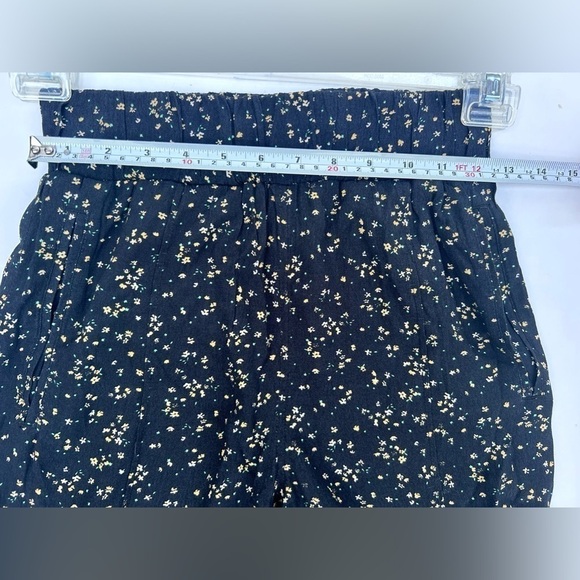 Ganni Printed Crepe Pants floral pattern black size xs - Picture 5 of 11
